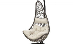 Hangstoel Halve maan wicker
