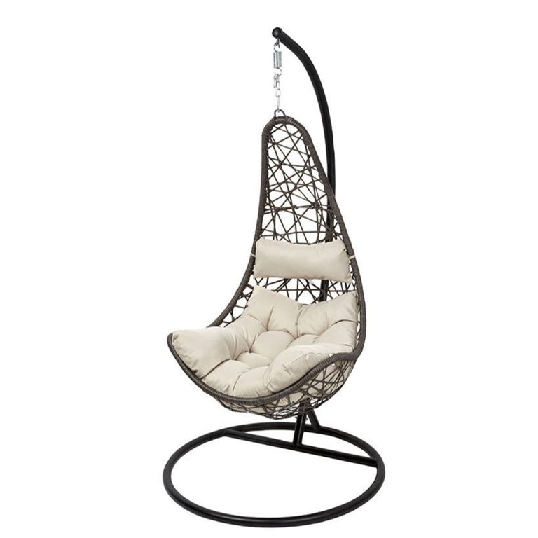Hangstoel Halve maan wicker