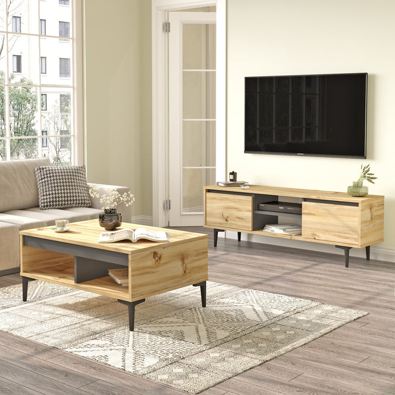TV-meubelset Lyonee met salontafel