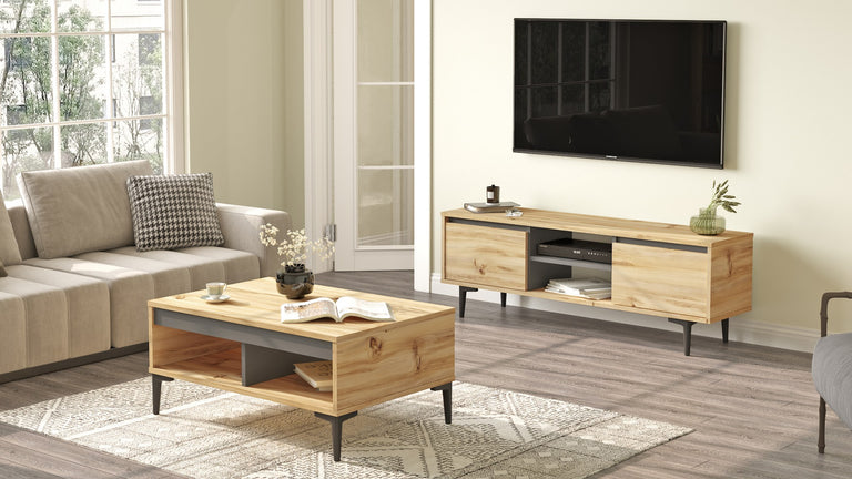 TV-meubelset Lyonee met salontafel