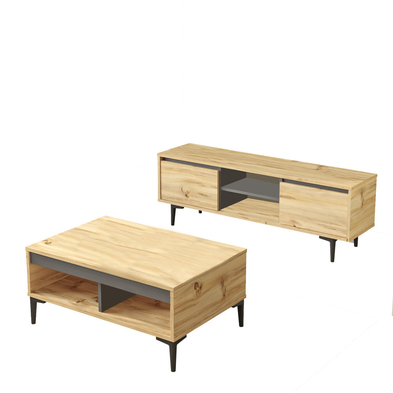 TV-meubelset Lyonee met salontafel