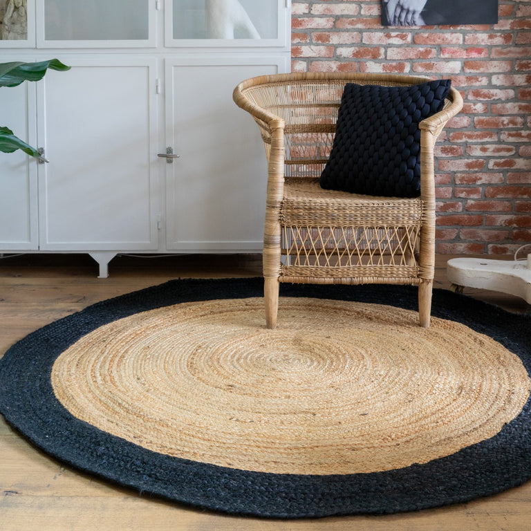 Vloerkleed Nico jute rond
