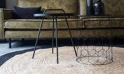 Vloerkleed Nico jute rond