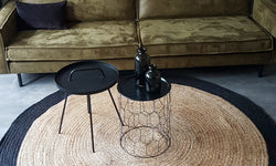 Vloerkleed Nico jute rond