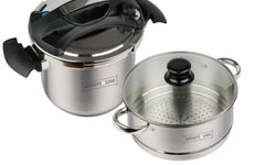 Snelkookpan en couscous stomer 8L