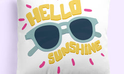 Set van 2 kussenhoezen Hello Sunshine