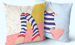 Set van 2 kussenhoezen Hole Sock