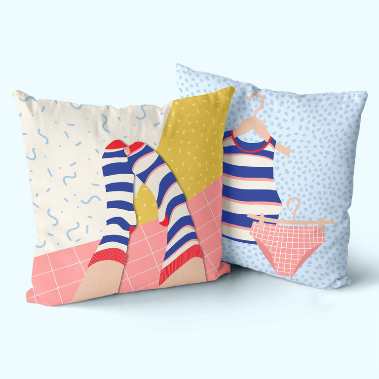 Set van 2 kussenhoezen Hole Sock