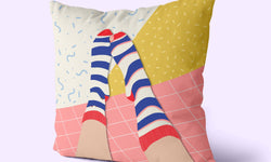 Set van 2 kussenhoezen Hole Sock