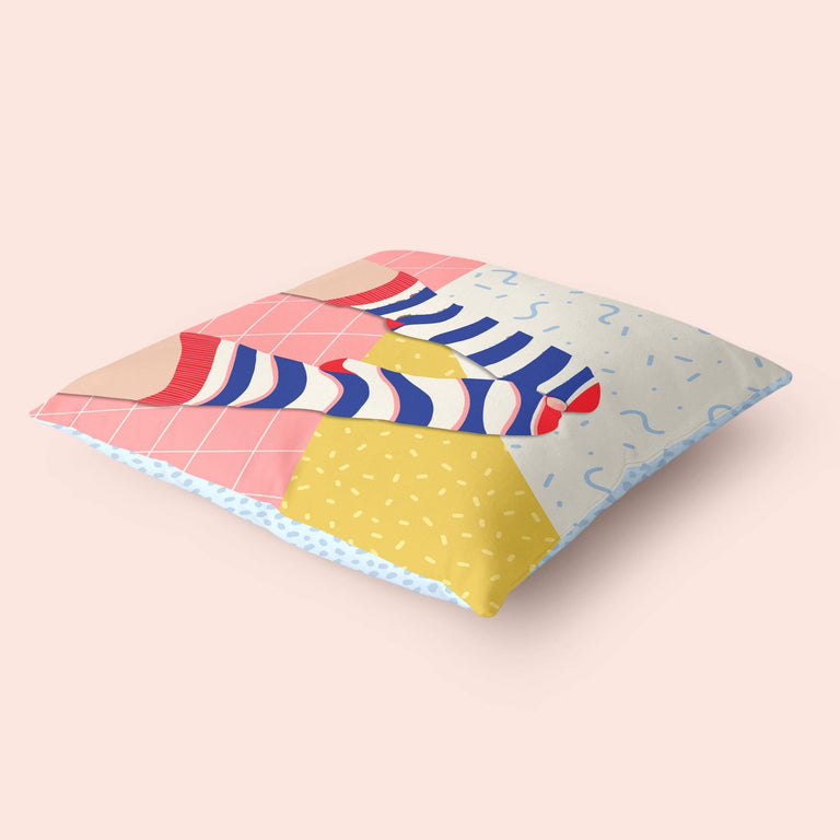 Set van 2 kussenhoezen Hole Sock