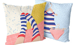 Set van 2 kussenhoezen Hole Sock
