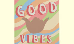 Set van 2 theedoeken Good Vibes