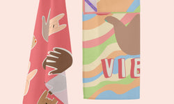 Set van 2 theedoeken Good Vibes