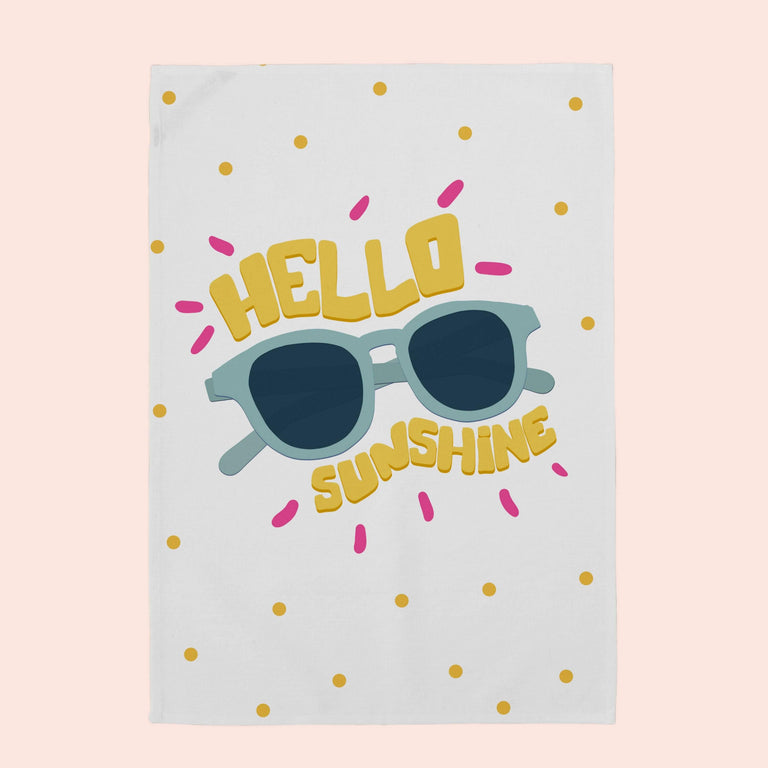 Set van 2 theedoeken Hello Sunshine