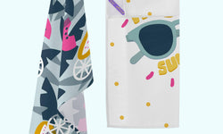 Set van 2 theedoeken Hello Sunshine