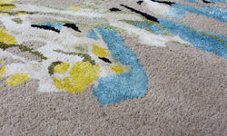 Vloerkleed Wildflowers handgemaakt wol