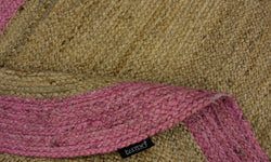 Vloerkleed Rabia ovaal handgemaakt jute