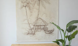 Wandkleed Beach House