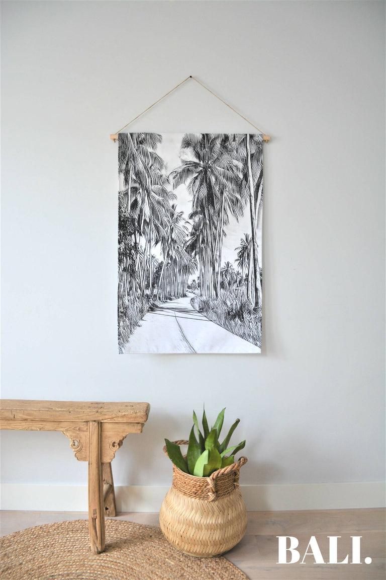 Wandkleed Palmtree Road
