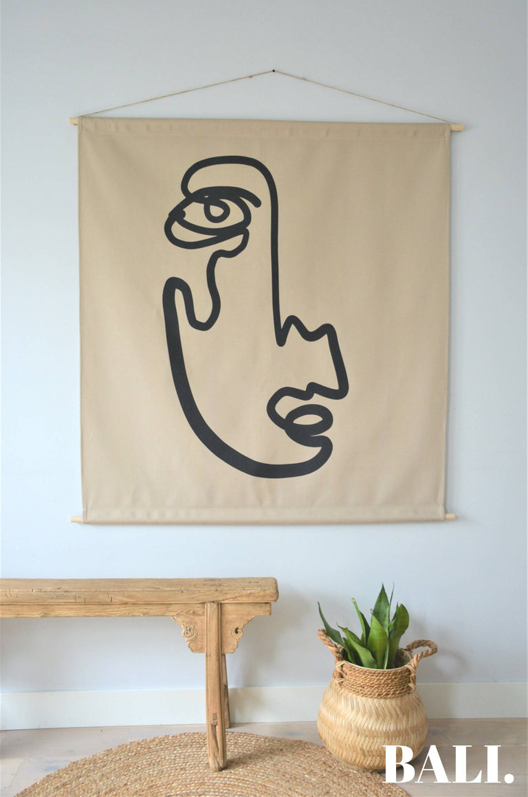 Wandkleed Topeng