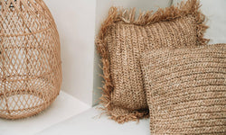 Kussenhoes Raffia flores
