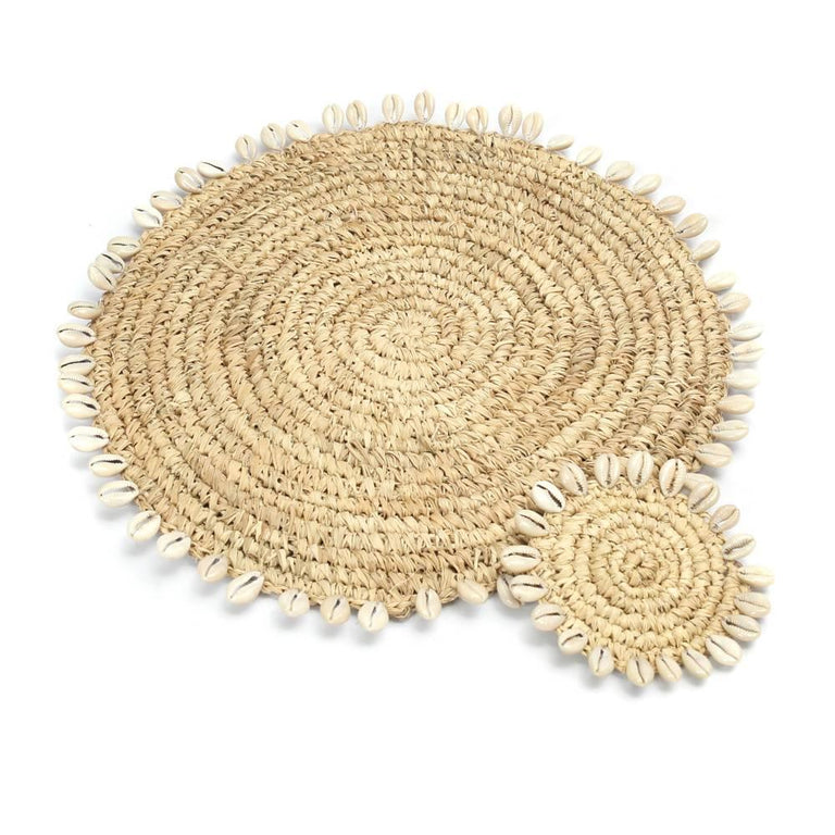 Onderzetter Raffia Shell
