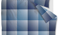 Dekbedovertrekset Denim Gingham