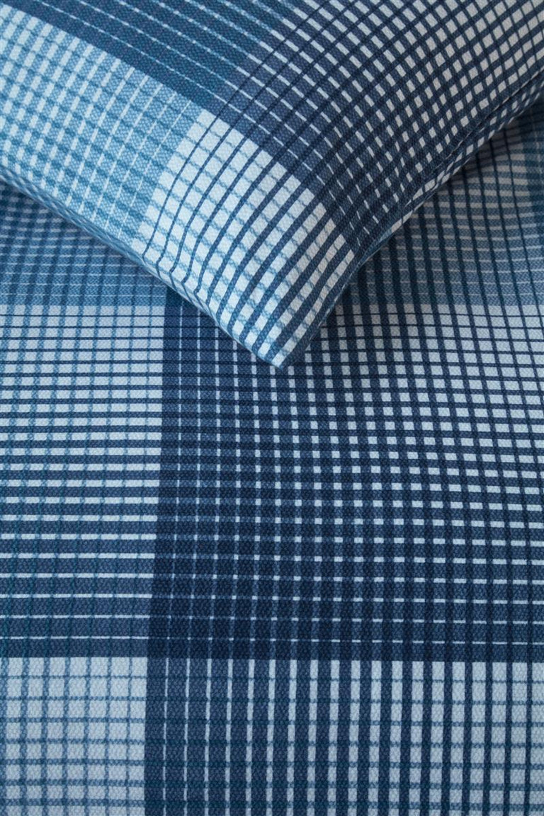 Dekbedovertrekset Denim Gingham