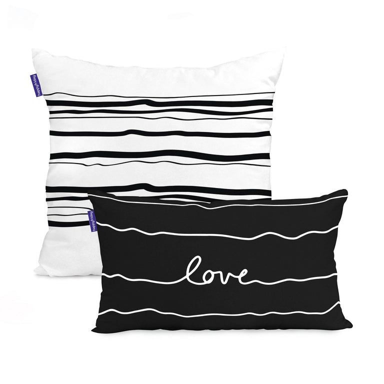 Set van 2 kussenhoezen My Love