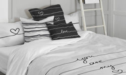 Set van 2 kussenhoezen My Love