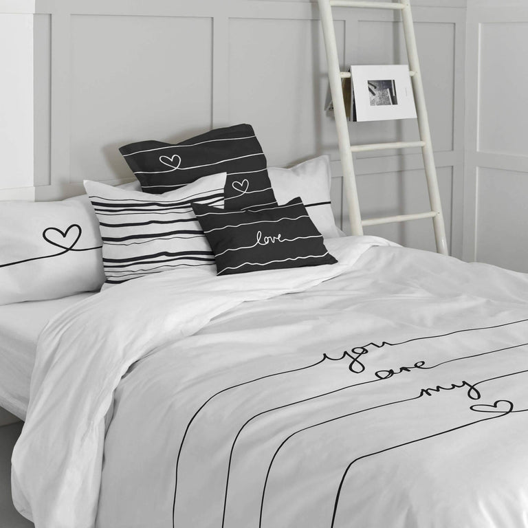 Set van 2 kussenhoezen My Love