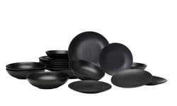 18-delige bordenset Matt Onyx