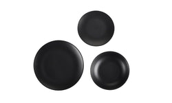 18-delige bordenset Matt Onyx