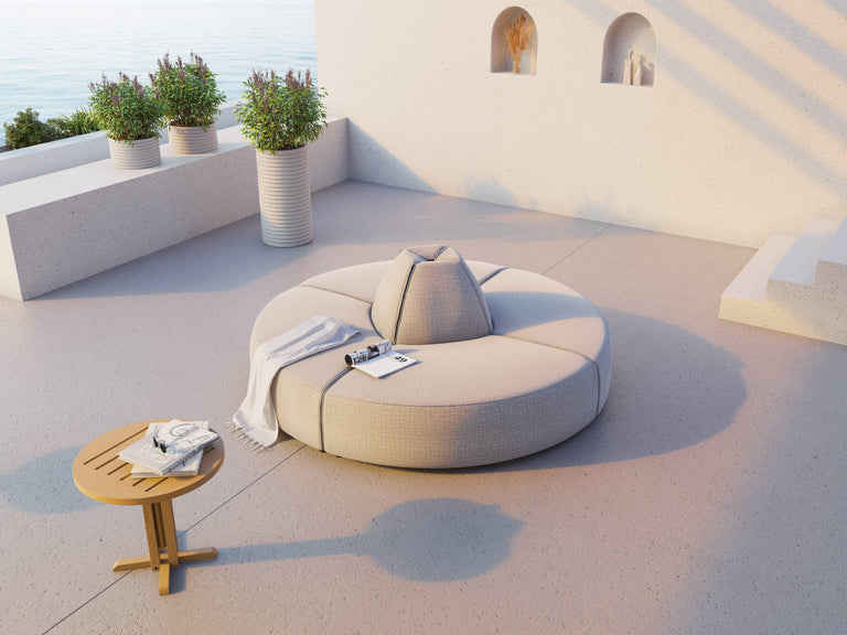 Outdoor ronde bank Maui