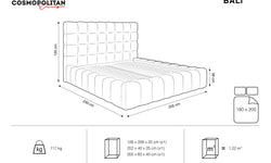 Bed frame Bali met opbergruimte