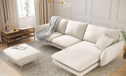 Hoekbank Vienna rechts bouclé