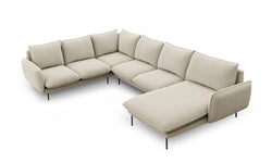 Hoekbank Vienna hoek links & chaise longue rechts