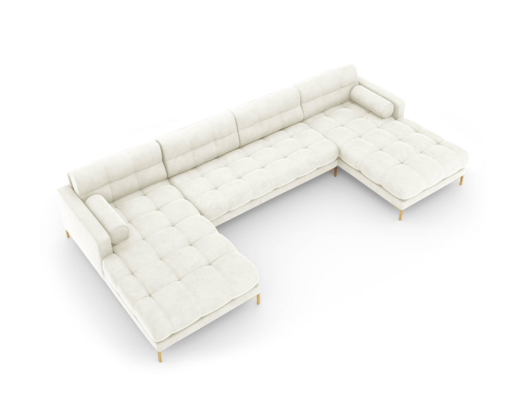 U-hoekbank Bali velvet