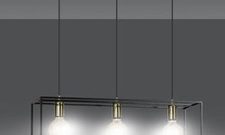 3-lichts hanglamp Kara