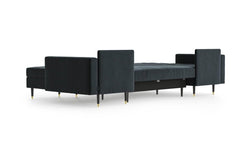 U-slaapbank Aldo velvet