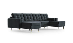 U-slaapbank Aldo velvet