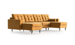 U-slaapbank Aldo velvet