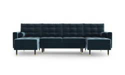 U-slaapbank Aldo velvet