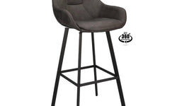 Set van 2 barkrukken Bo microleder draaibaar
