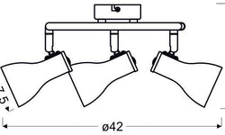 Plafondlamp Bobbi 3-lichts