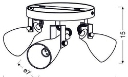 Plafondlamp Myla 3-lichts