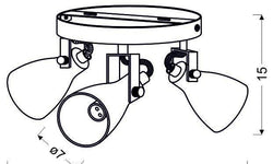 Plafondlamp Myla 3-lichts