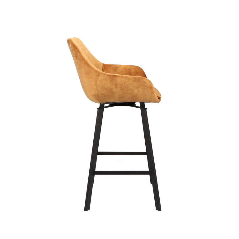 Set van 2 barkrukken Reino velvet