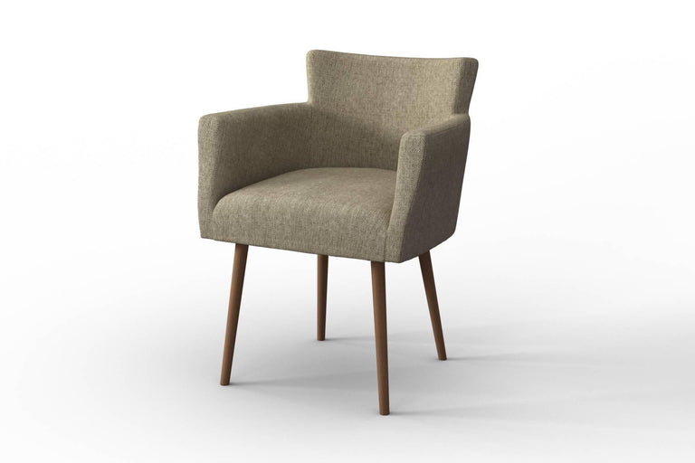 Set van 2 eetkamerstoelen Billie linnen