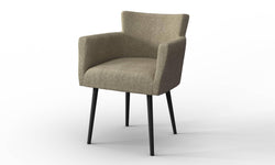 Set van 2 eetkamerstoelen Billie linnen